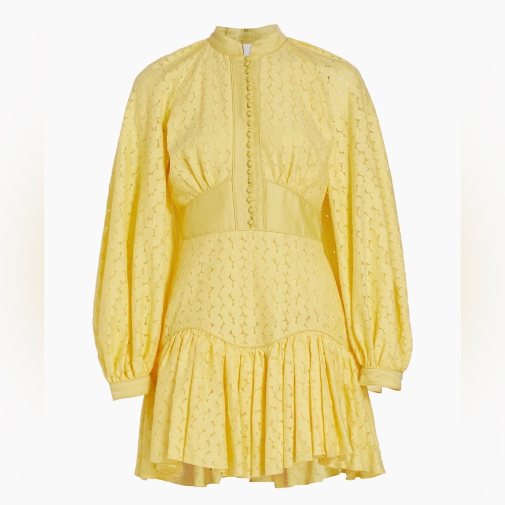 Acler Balmoral Minidress Yellow